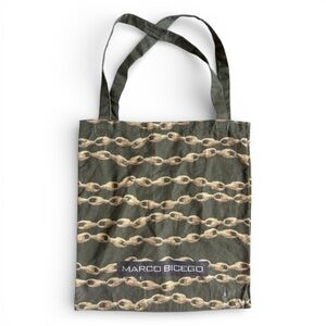 Marco Bicego Canvas Bag Tote Bag Chain Link Pattern Luxury Brand Designer Read